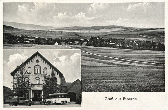 Historische Postkarte "Zur Alten Post"