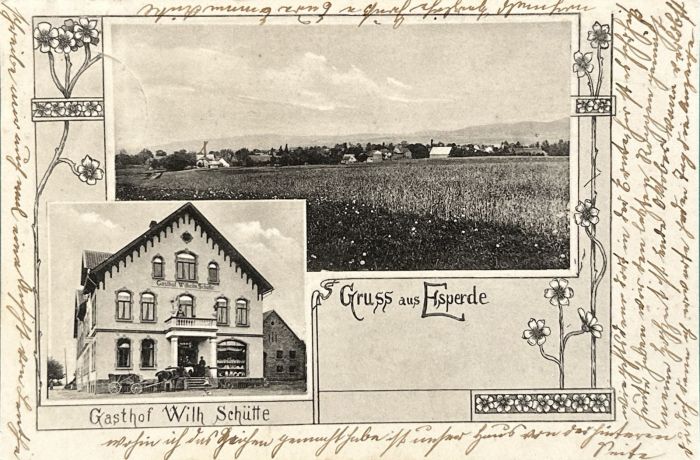 Historische Postkarte "Zur Alten Post"